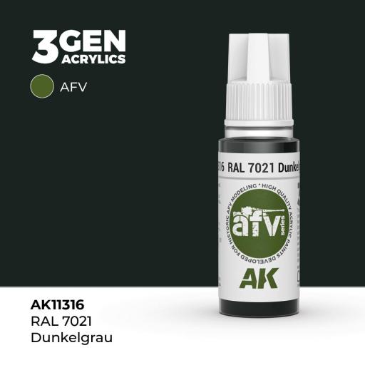 Pintura 3Gen - AK11316 RAL 7021 Dunkelgrau