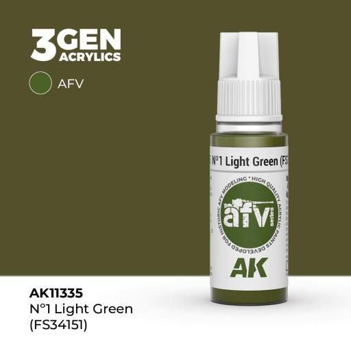 Pintura 3Gen - AK11335 Nº1 Light Green (FS34151)