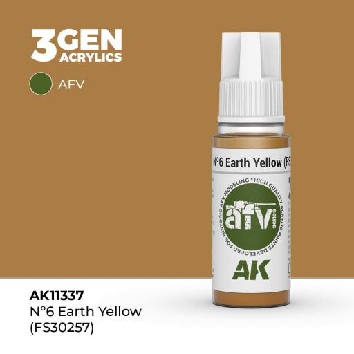 Pintura 3Gen - AK11337 Nº6 Earth Yellow (FS30257)