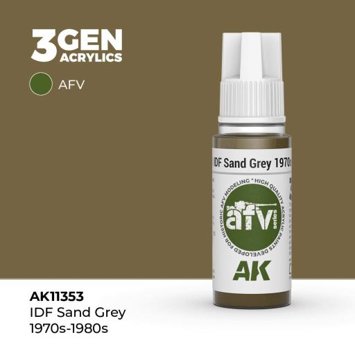 Pintura 3Gen - AK11353 IDF Sand Grey 1970s-1980s
