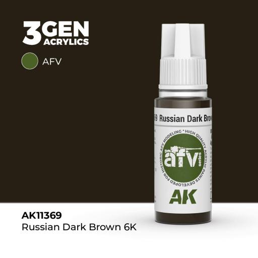 Pintura 3Gen - AK11369 Russian Dark Brown 6K