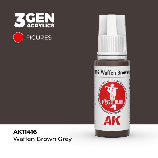 Pintura 3Gen - AK11416 Waffen Brown Grey