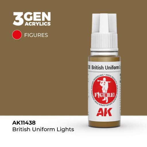 Pintura 3Gen - AK11438 British Uniform Lights