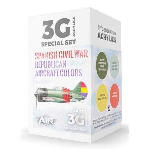 Set Colores 3 G Aviones Republicanos Guerra Civil Española