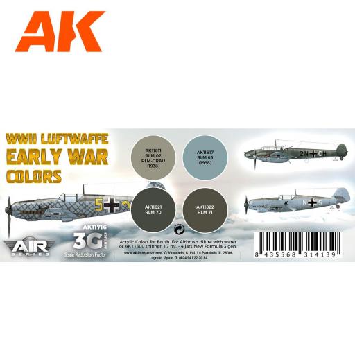Set Colores 3G WWII Luftwaffe Early War  [1]