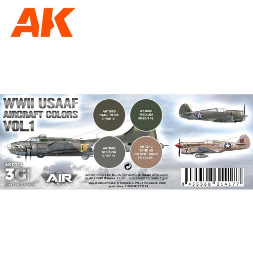 Set Colores 3G WWII USAAF Aircraft  Vol.1  [1]