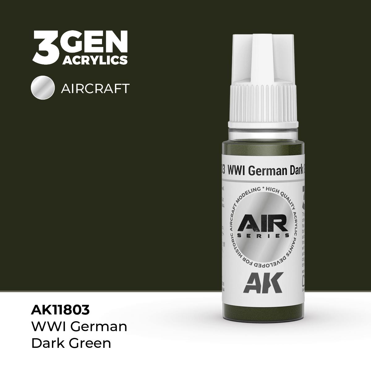 Pintura 3 Gen - AK11803 WWI German Dark Green