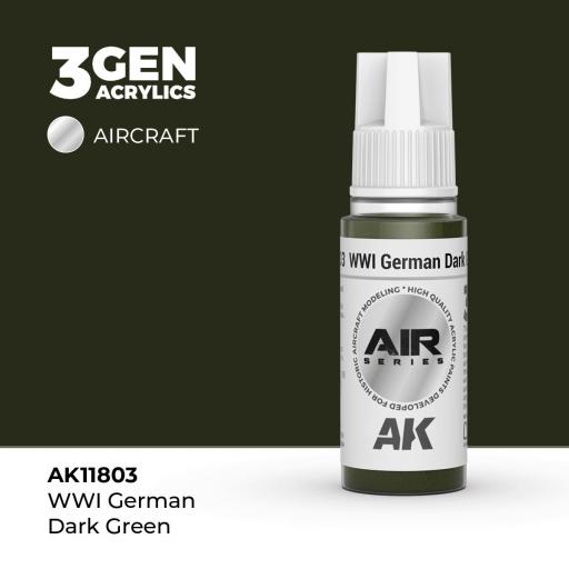 Pintura 3 Gen -  AK11803 WWI German Dark Green [0]