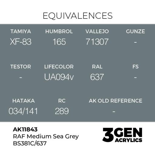 Pintura 3 Gen -  AK11843 RAF Medium Sea Grey BS381C/637 [1]