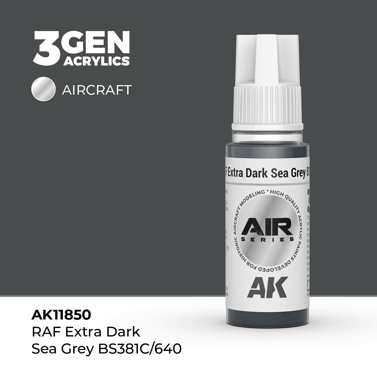 Pintura 3 Gen - AK11850 RAF Extra Dark Sea Grey BS381C/640