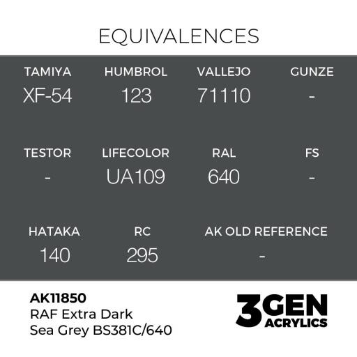 Pintura 3 Gen -  AK11850 RAF Extra Dark Sea Grey BS381C/640 [1]