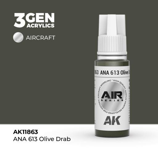 Pintura 3 Gen -  AK11863 ANA 613 Olive Drab [0]