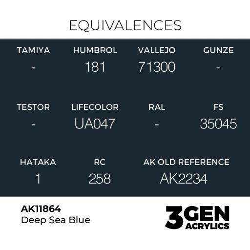 Pintura 3 Gen -  AK11864 Deep Sea Blue [1]