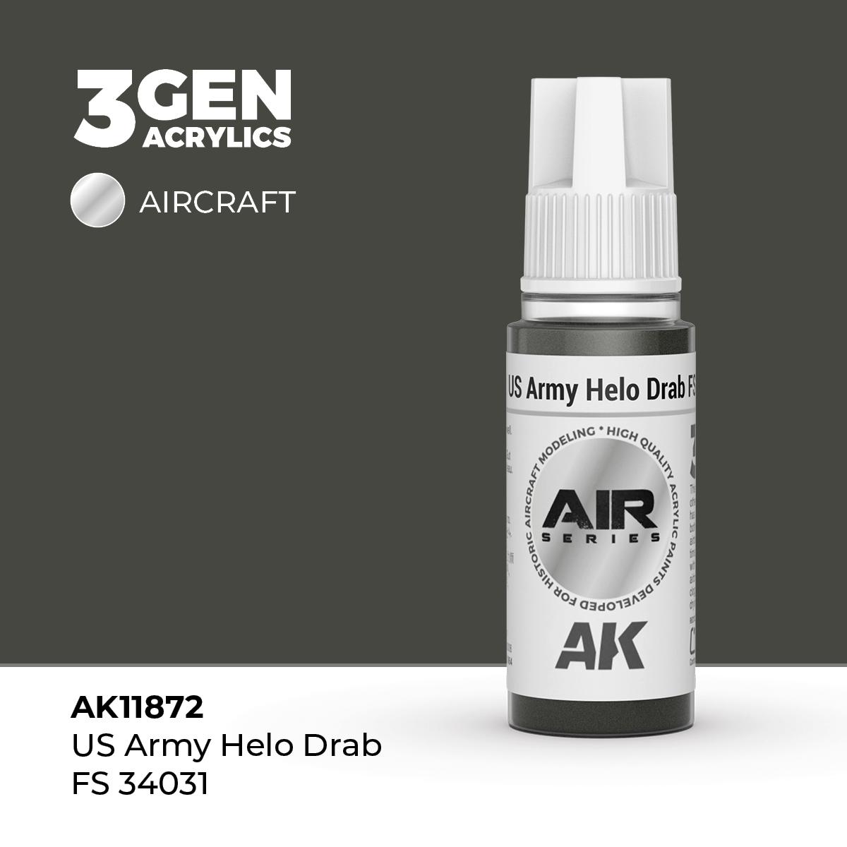 Pintura 3 Gen - AK11872 US Army Helo Drab FS 34031