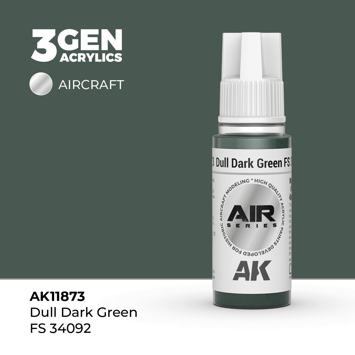 Pintura 3 Gen - AK11873 Dull Dark Green FS 34092