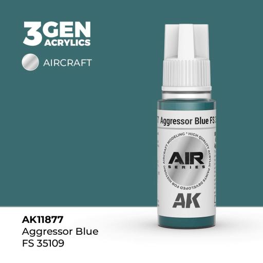 Pintura 3 Gen -  AK11877 Aggressor Blue FS 35109 [0]