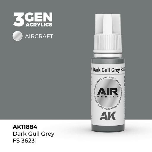 Pintura 3 Gen -  AK11884 Dark Gull Grey FS 36231 [0]