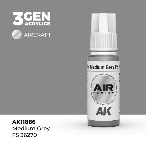Pintura 3 Gen -  AK11886 Medium Grey FS 36270 [0]