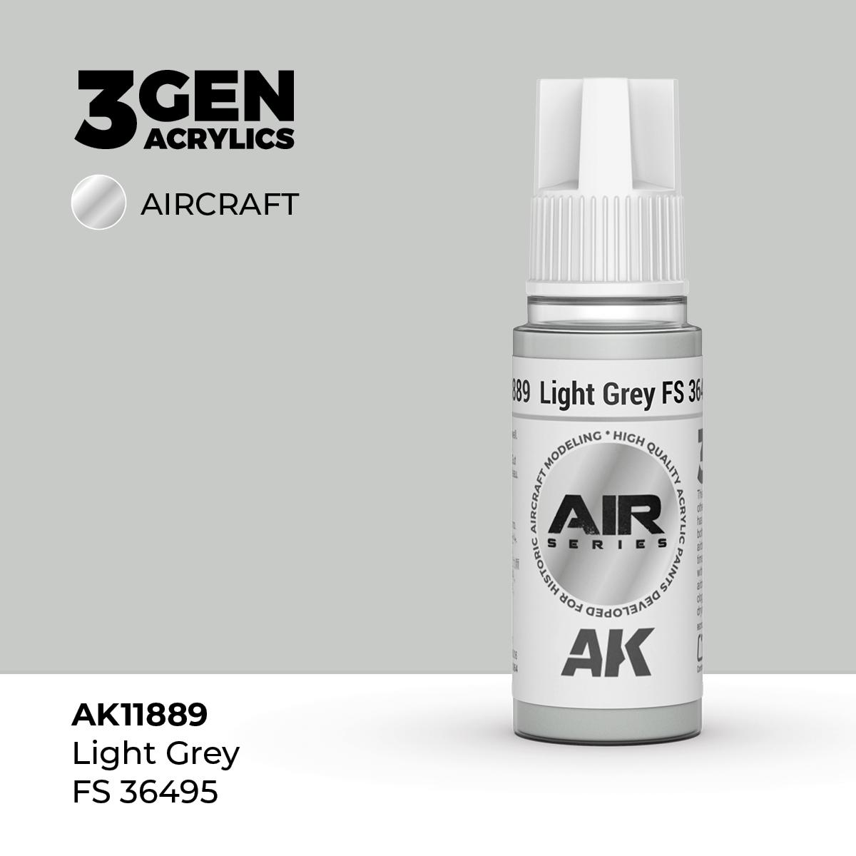 Pintura 3 Gen - AK11889 Light Grey FS 36495
