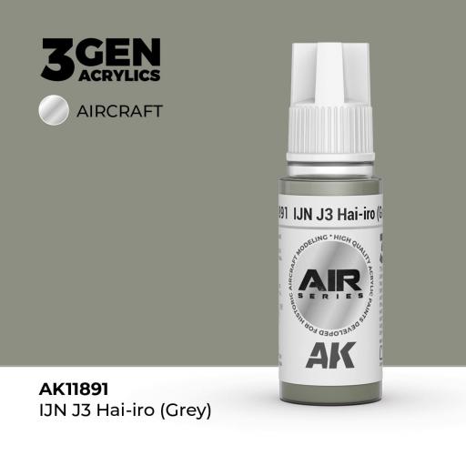 Pintura 3 Gen - AK11891 IJN J3 Hai-iro (Grey)