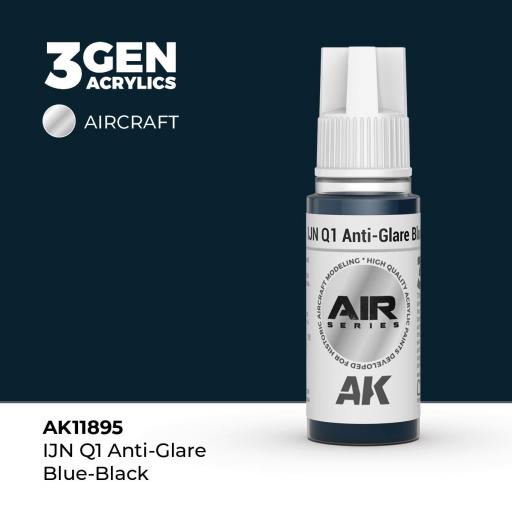 Pintura 3 Gen - AK11895 IJN Q1 Anti-Glare Blue-Black