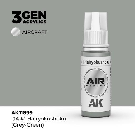 Pintura 3 Gen - AK11899 IJA #1 Hairyokushoku (Grey-Green)