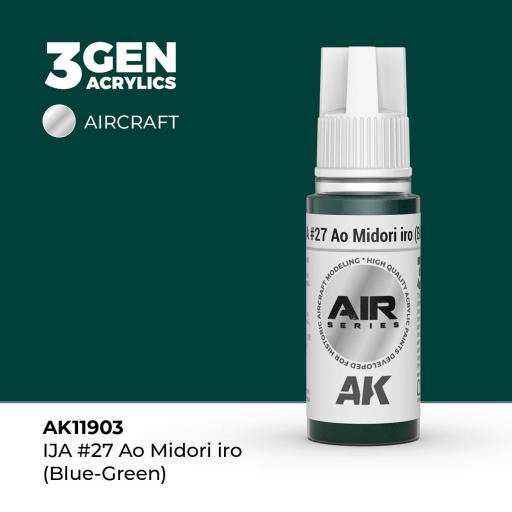 Pintura 3 Gen - AK11903 IJA #27 Ao Midori iro (Blue-Green)