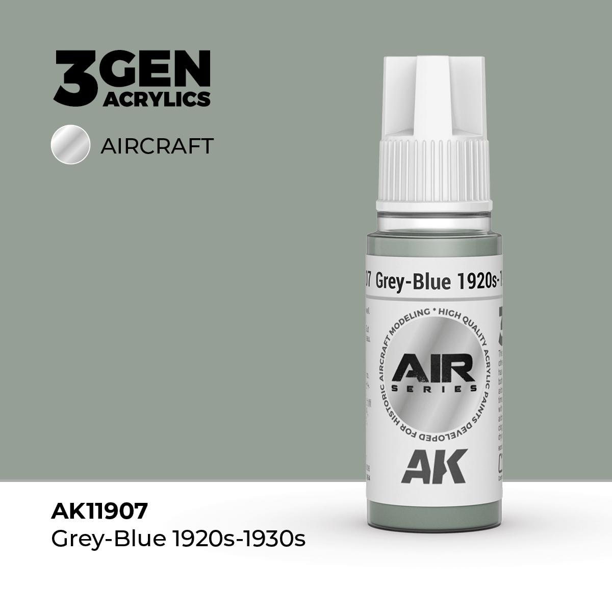 Pintura 3 Gen - AK11907 Grey-Blue 1920s-1930s