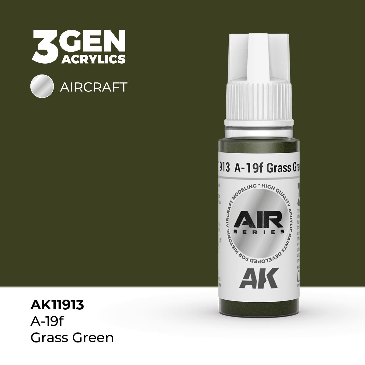 Pintura 3 Gen - AK11913 A-19f Grass Green