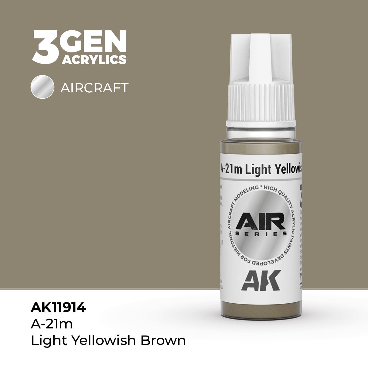 Pintura 3 Gen - AK11914 A-21m Light Yellowish Brown