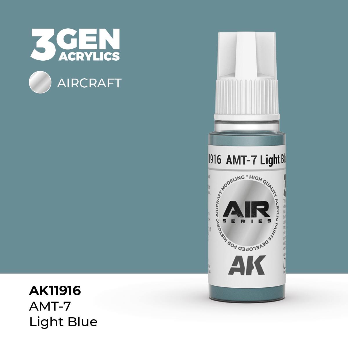 Pintura 3 Gen - AK11916 AMT-7 Light Blue