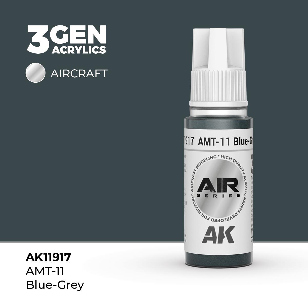 Pintura 3 Gen - AK11917 AMT-11 Blue-Grey