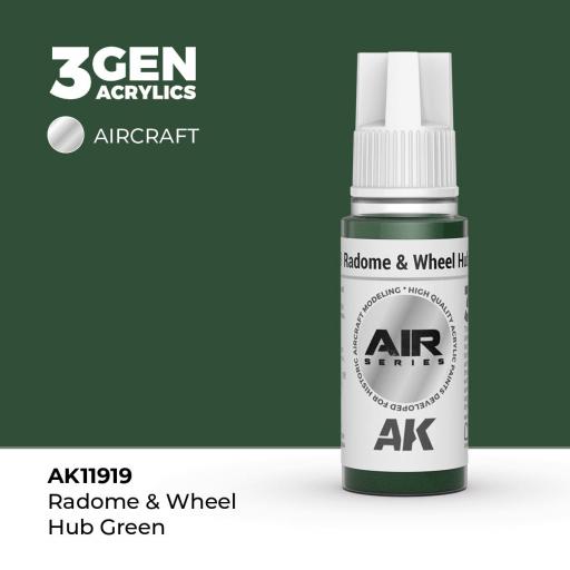 Pintura 3 Gen - AK11919 Radome & Wheel Hub Green
