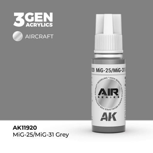 Pintura 3 Gen -  AK11920 MiG-25/MiG-31 Grey [0]