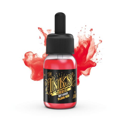 Tinta AK Fluor Rojo 30 ml. [0]