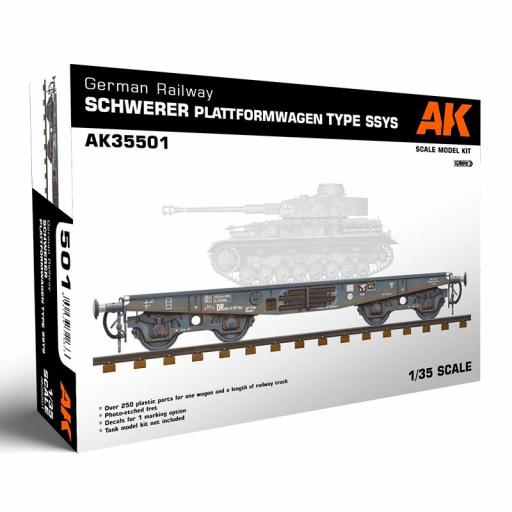 1/35 Plataforma Ferrocarril Alemán Tipo SSYS