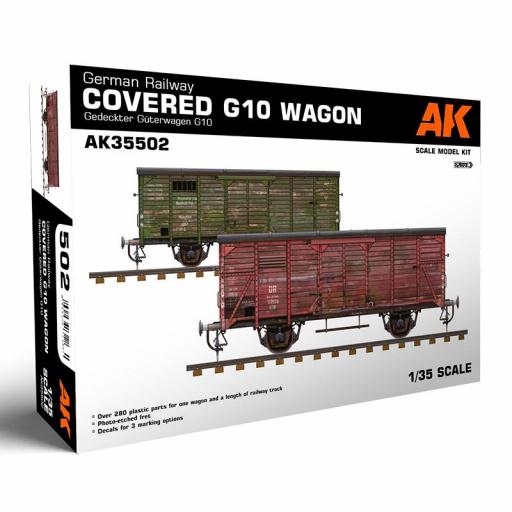 1/35 Vagón Ferrocarril Alemán Cubierto G10