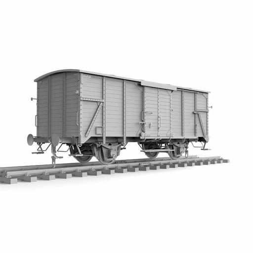 1/35 Vagón Ferrocarril Alemán Cubierto G10 [1]
