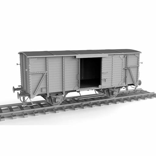 1/35 Vagón Ferrocarril Alemán Cubierto G10 [2]