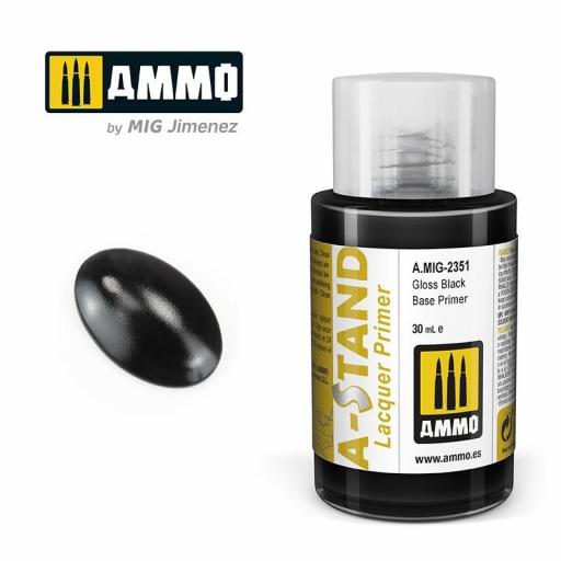 A-STAND Imprimación Base Negro Brillante 30 ml.