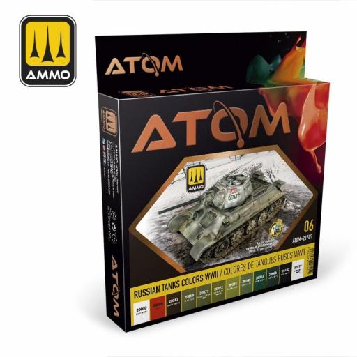 Set Colores Tanques Rusos 2ªGM - Serie ATOM