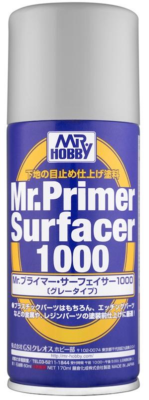 Mr. Primer Surfacer 1000 Gris - Spray 170 ml.