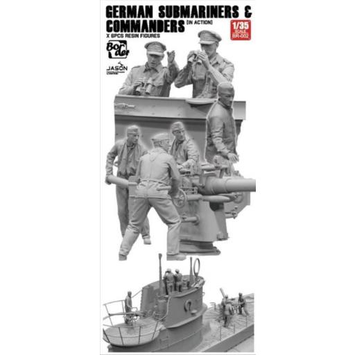 1/35 Marineros y Comandantes de Submarino Alemán en acción