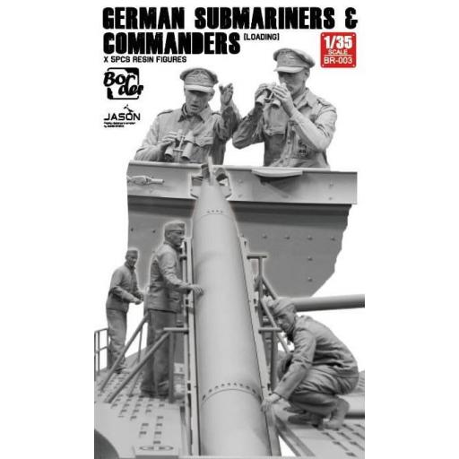 1/35 Marineros y Comandantes de Submarino Alemán Cargando Torpedos