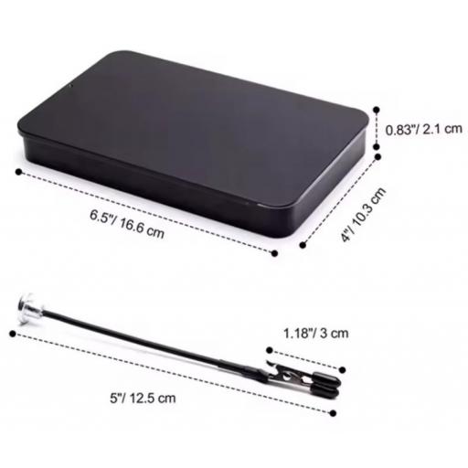 Base con 12 Pinzas de Cocodrilo magnéticas y flexibles [2]