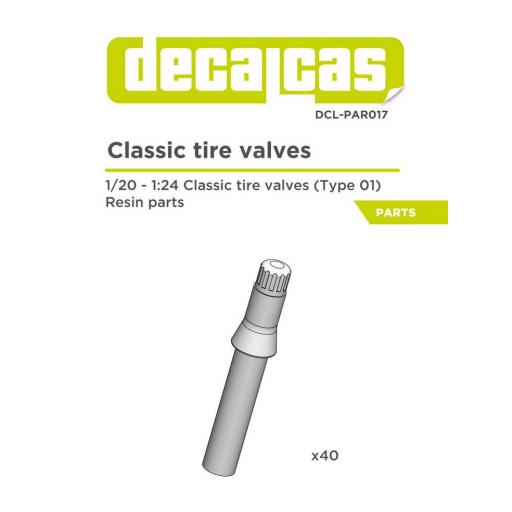 Válvulas Aire Ruedas 1/20 -1/24 (Resina)