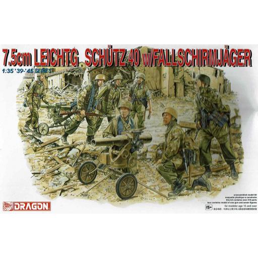 1/35 7.5cm Leichtg Schütz 40 w/Fallschirmjäger [0]