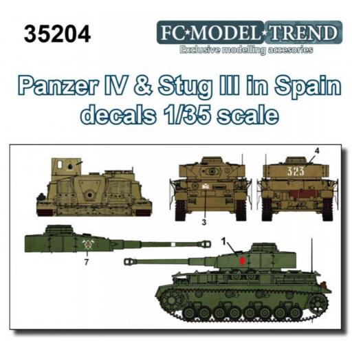 1/35 Calcas Panzer IV y Stug III en España
