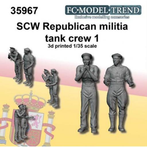 1/35 Carristas milicianos, guerra civil española, set 1 (Resina 3D) [0]