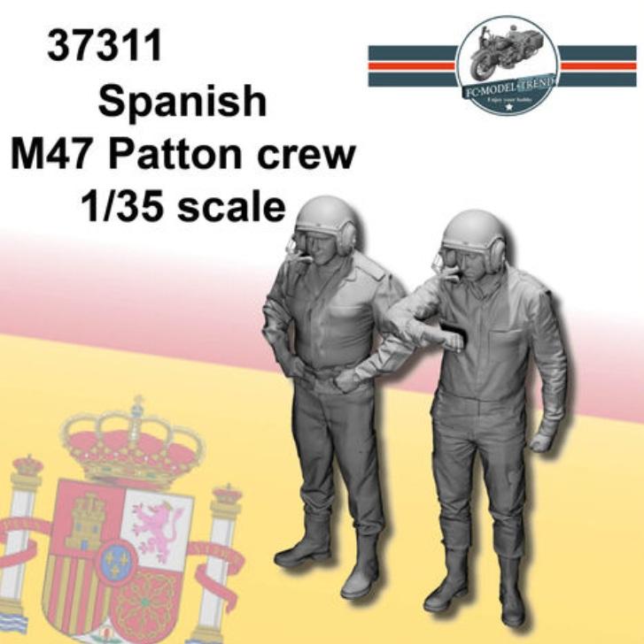 1/35 Tripulantes de M47 Patton España (Resina 3D)